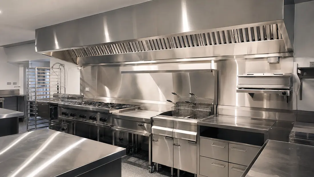 Commercial kitchen exhaust and mechanical ventilation installation